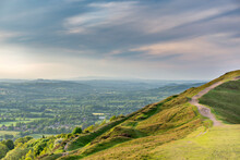 A Well Worn,Malvern Hills Pathway Leading Up To The Summit Ofone Of Its' Many Hilltops,England,United Kingdom.