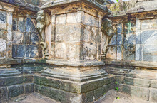 Decors Of Ancient Gadaladeniya Vihara Temple, Pilimathalawa, Sri Lanka
