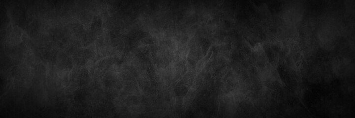 Black background with texture grunge, old vintage marbled stone wall, industrial black and gray banner