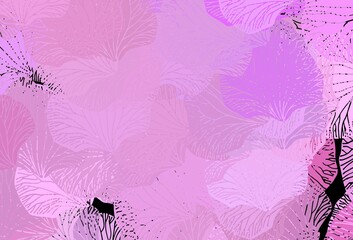 Poster - Light Pink vector template with chaotic shapes.