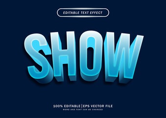 Poster - Show text effect