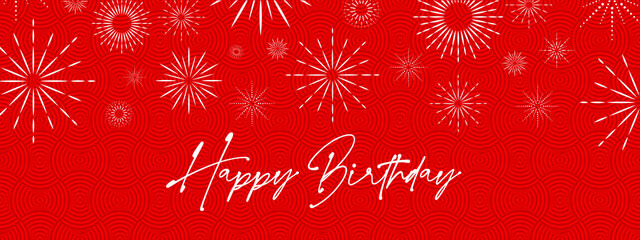 Poster - happy birthday with cool font	