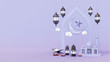 © desti - Ramadan Web Page Template With 3D Render Illustration