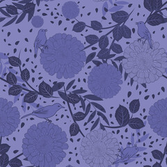 Poster - Seamless Floral Pattern