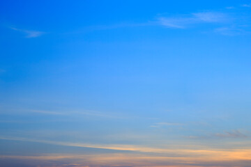 Wall Mural - White clouds in blue sky in the morning.