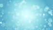 Abstract Blue Snow Flake Background
