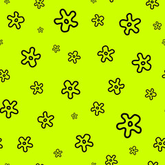 Sticker - Beautiful seamless floral pattern. Vector background with flowers for wallpaper or fabric.