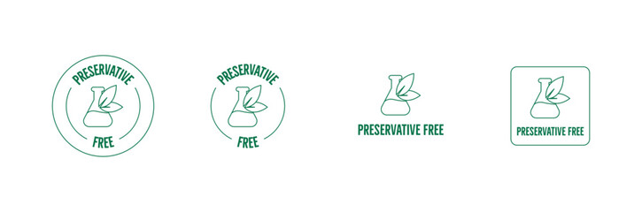 Poster - preservative-free icon vector illustration 