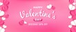 © Applesix_std - Valentine's day horizontal banner design template. Usable for banner, background, and cover.