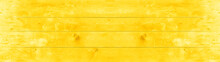 Abstract Grunge Old Yellow Painted Wooden Texture - Wood Board Background Panorama Banner.