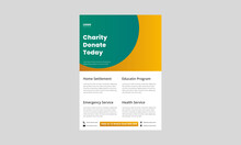 Charity Donation Help The Poor Flyer Design Template. Charity Donation Night Flyer Design. Help Your Charity Grow Flyer, Poster, Leaflet Design.