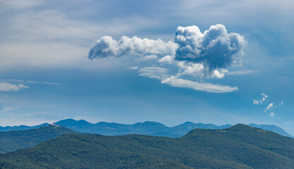 Wall Mural - Cloud Formation and Landscape