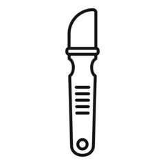 Poster - Repair tablet knife icon outline vector. Mobile broken