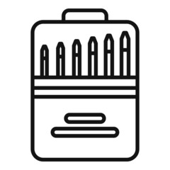 Poster - screwdriver box icon outline vector. phone repair