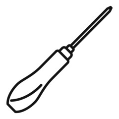 Poster - Tablet screwdriver icon outline vector. Repair phone