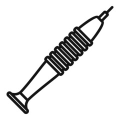 Poster - Mobile screwdriver icon outline vector. Service fix