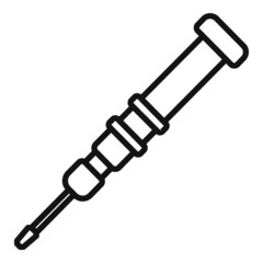Poster - Phone screwdriver icon outline vector. Mobile broken