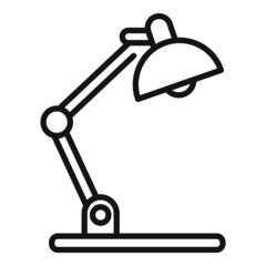 Poster - Service desktop lamp icon outline vector. Phone mobile