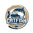 Catfish Fishing Logo Design
