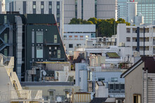 赤坂台地から望む東京港区赤坂5丁目の風景