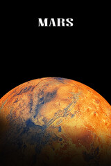 Wall Mural - artist view of the mars planet