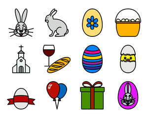 Sticker - Easter Icon Set