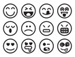 © MAITREE - Various facial expression icons. vector.