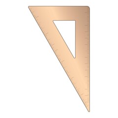 Poster - Architect angle ruler icon cartoon vector. Construction equipment