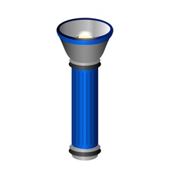 Poster - flashlight icon cartoon vector. hand lantern
