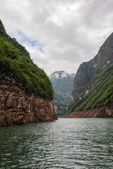 Wall Mural - Landscape of the Three Gorges of the Yangtze River in China