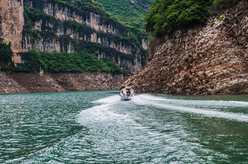 Wall Mural - Landscape of the Three Gorges of the Yangtze River in China