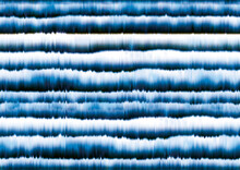 Thin Tie Dye Artistic Stripes Seamless  Pattern. Hand Drawn Blue Shibori Print. Ink Indigo Textured Japan Background. Modern Batik Wallpaper Tile. Watercolor Endless Backdrop For Fabric, Wallpaper