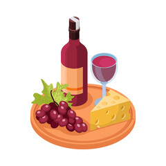 Poster - Wine Isometric Icon