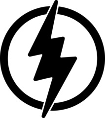 Poster - Flash icon. Lightning symbol modern, simple, vector, icon for website design,.ep