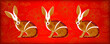 Big banner for happy chinese new year. Eastern zodiac symbol for 2023. Good for background, banner, poster, greeting card, wallpaper. Hieroglyph means Rabbit. Vector design element.