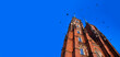Katedra Wrocław na tle niebieskiego nieba. Ostrów Tumski	