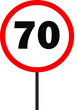 70.Illustration of traffic safety sign