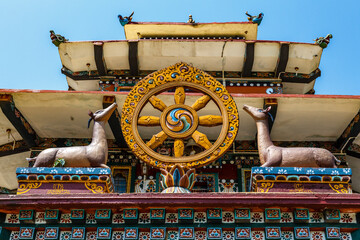 Exterior of the Zangto Pelri Lhakhang a Buddhist monastery in Samdrup Jongkhar, Bhutan, Asia