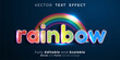 © GatotkacaArt - Editable text effect Rainbow 3d style illustrations