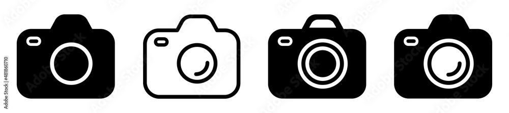 Set of photo camera icons. Photo camera icon for apps and websites ...