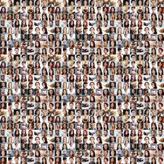 Aufkleber - Diversity and difference. Composite image of a diverse group of people.