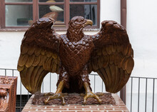 Ceramic Eagle In Zsolnay Cultural Quarter In Pecs, Hungary