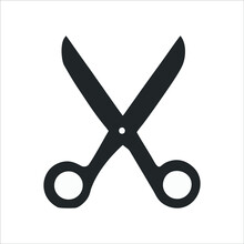 Scissor Icon Isolated On White Background. Scissor Icon In Trendy Design Style For Web Site And Mobile App. Scissor Vector Icon Modern And Simple Symbol. Scissor Icon Vector Illustration
