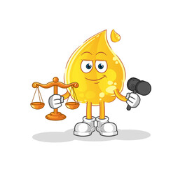 Wall Mural - oil lawyer cartoon. cartoon mascot vector