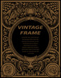 © Bayu - Vintage frames in baroque antique style. engraving retro frames ornament.