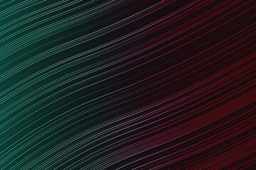 Fototapete - Abstract black geometric texture. Lines illustration. Waves.