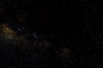 Wall Mural - stars and galaxy outer space sky night universe black starry background of shiny starfield