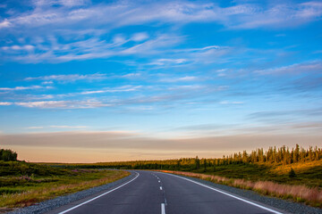 Sticker - road in the countryside