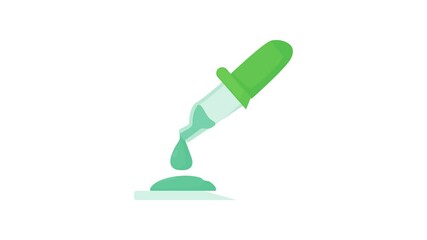 Poster - Pipette icon animation best cartoon object on white background