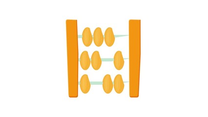 Poster - Abacus icon animation best cartoon object on white background